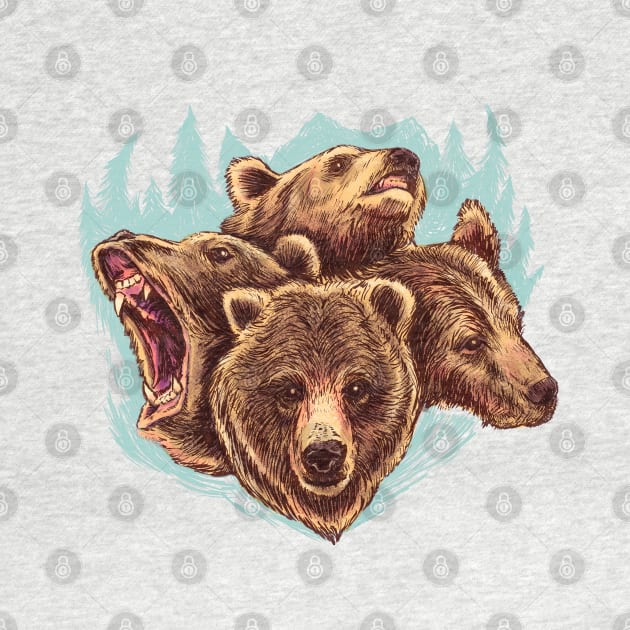 Four Bears (Color) by jasoncastillo